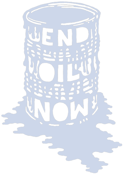 End Oil Now barrel